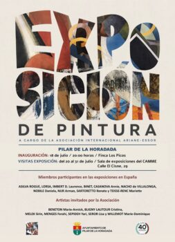 Cartel de la exposición de pintura en Pilar de la Horadada