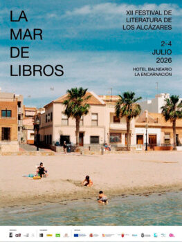 Cartel del XII Festival de Literatura de Los Alcázares en la playa