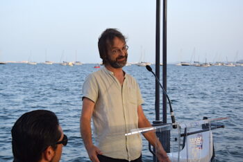 Manuel Páez en un evento junto al Mar Menor