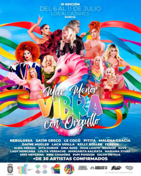 Cartel del evento Mar Menor Vibra con Orgullo en Los Alcázares