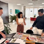 Marta Peñalver en reunión en el Ayuntamiento de San Javier