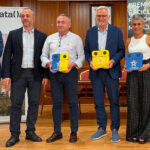 Representantes de Torre Pacheco recibiendo premios de reciclaje en Moratalla