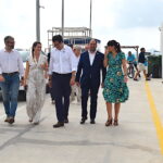 Ministro Óscar López y autoridades en la presentación del gemelo digital del Mar Menor