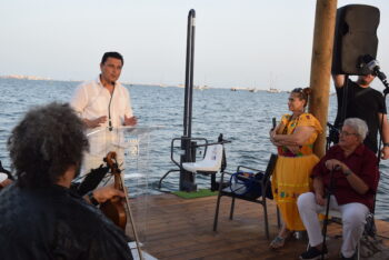 Evento de reinauguración del balneario de Los Viudes en Santiago de la Ribera