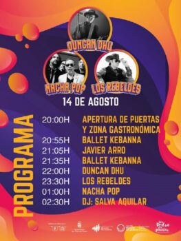 Cartel del festival Sal de Músicas con artistas y horarios