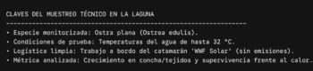 Muestreo técnico de la ostra plana en el Mar Menor