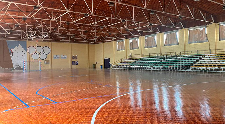 Interior del pabellón Virgen del Pasico en Torre Pacheco